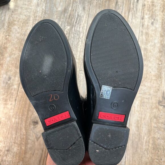 COACH Chelsea Rain Boot Women's 6 Black - Picture 5 of 9